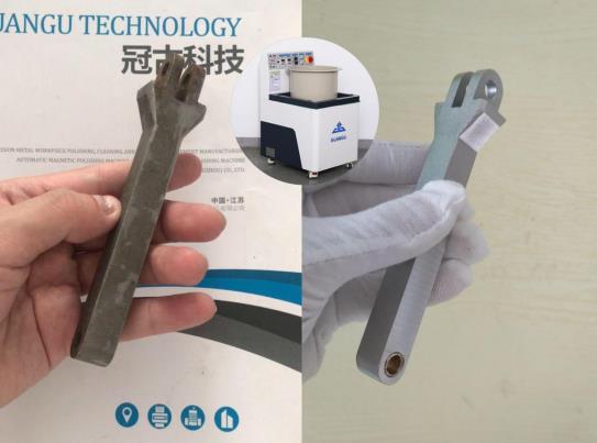 安全閥使用磁力研磨機去除刀紋